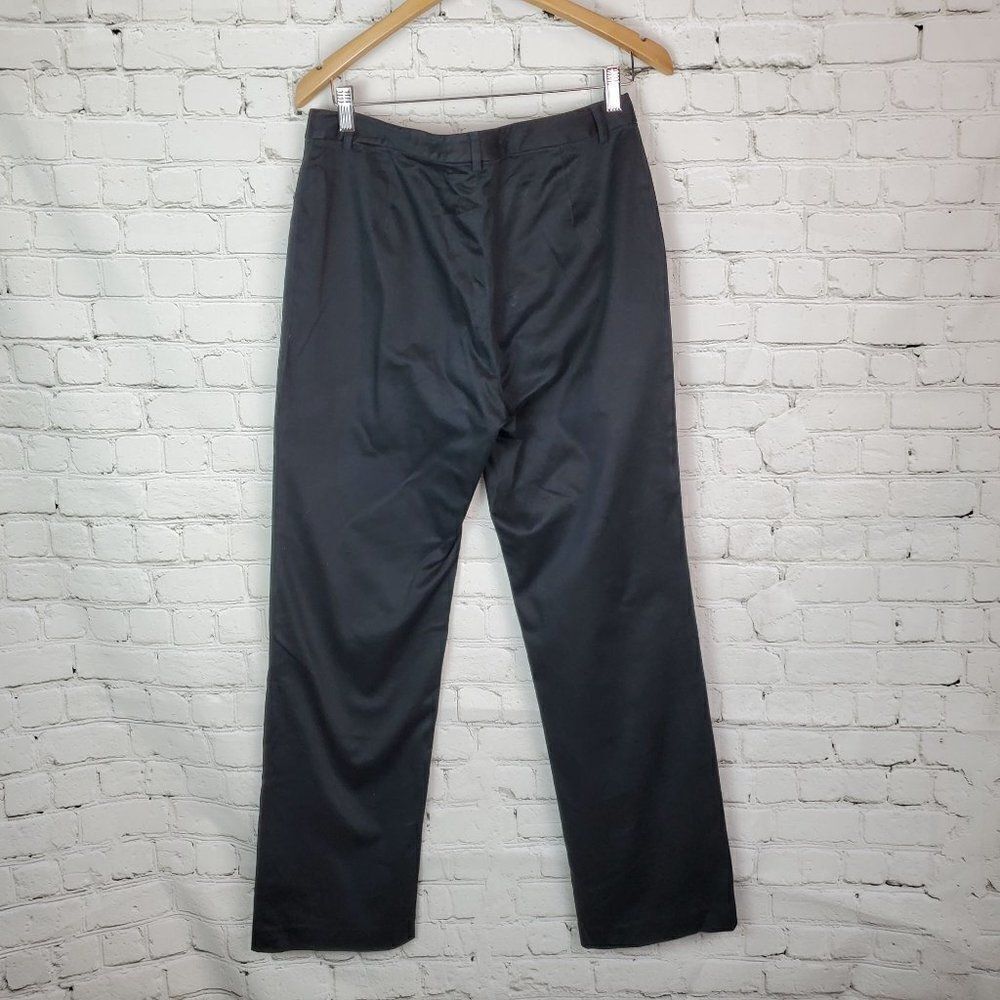 Brooks Pants Stretch Straight Leg Flat Front Black Size 10 Women's - Picture 4 of 7